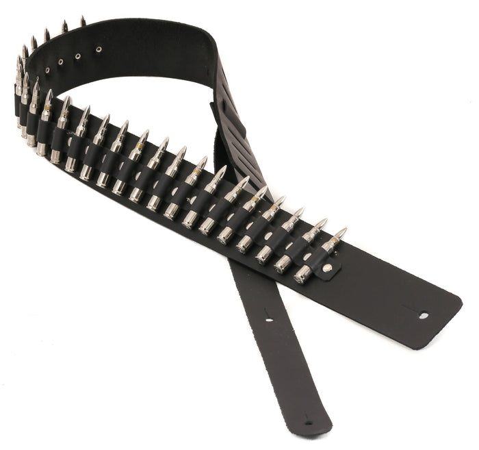 Real Bullet Guitar Strap .223 Caliber Nickel Shell