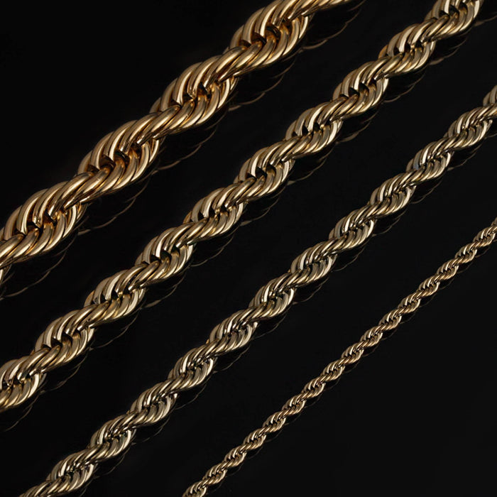 Rope Chain, Gold Plated - Grimfrost