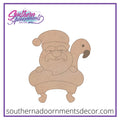 Santa Flamingo Float Blank