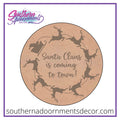 Santa's Sleigh Circle Blank