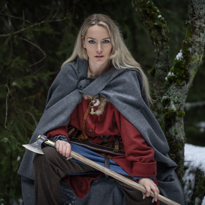 Viking Cloak, Grey - Grimfrost