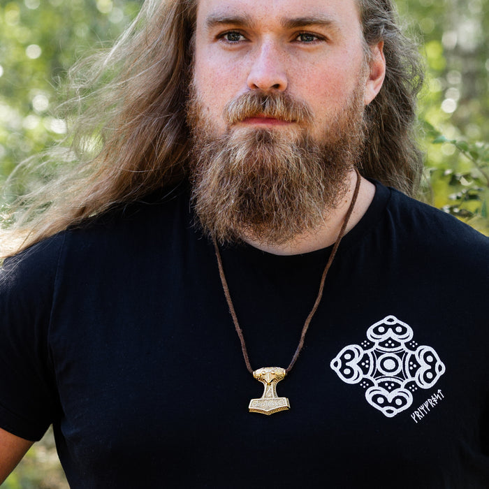Skane Thor's Hammer, XL, Gold Plated