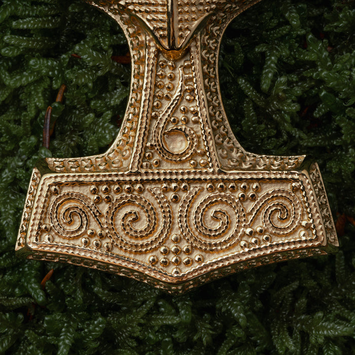 Skane Thor's Hammer, XL, Gold Plated