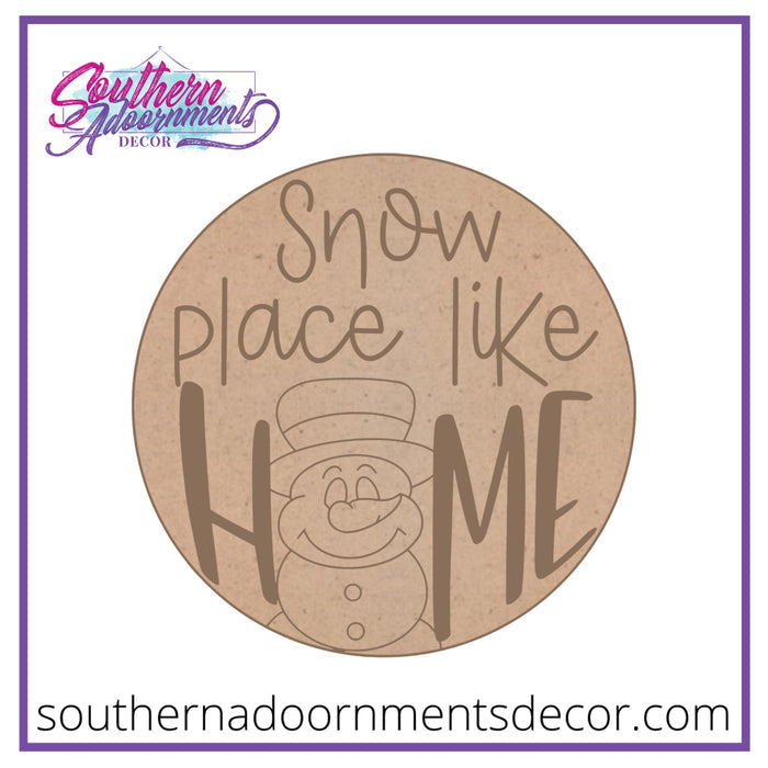 Snow Place Like Home Blank