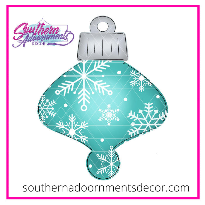 Snowflake Pattern Ornament Template & Digital Cut File