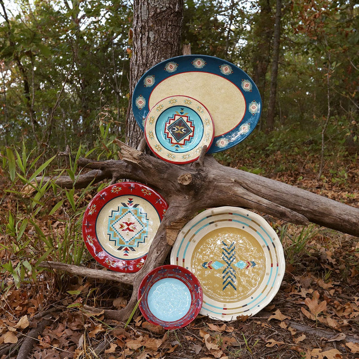 Spirit Valley 14PC Melamine Dinnerware Set Melamine Dinnerware