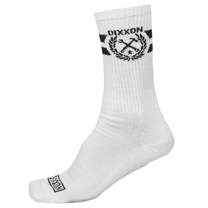 Dixxon Stay Humble Premium Crew Socks - White & Black