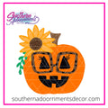 Sunflower Jack-O-Lantern Template & Digital Cut File