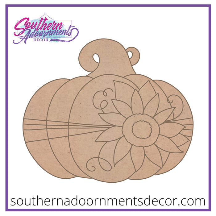 Sunflower Pumpkin Blank