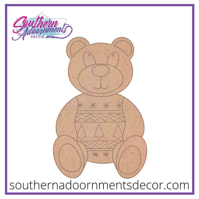 Sweater Teddy Bear Blank
