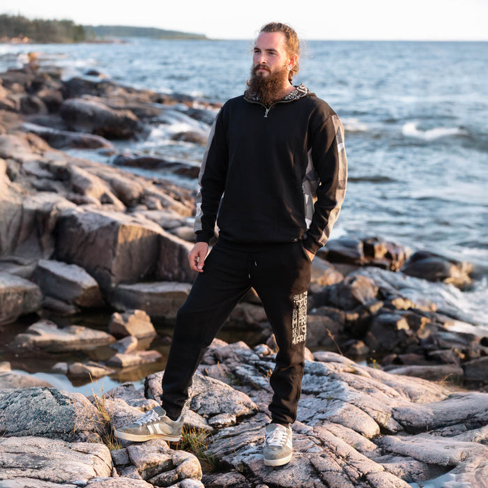 Sweatpants, Thor's Hammer Zipper - Grimfrost