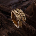 Thor Lindworm Ring, Gold Plated