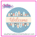 Townhomes Split Round Template & Digital Cut File