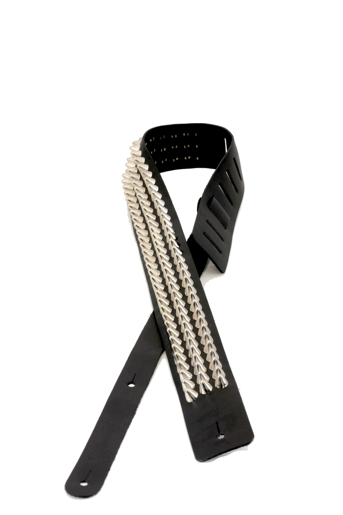 UK77 Studded Genuine Leather Guitar Strap