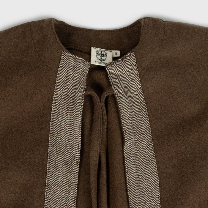 Viking Half-Circle Cloak, Brown - Grimfrost