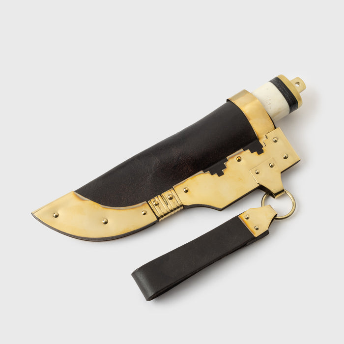 Viking Knife, Bone and Brass