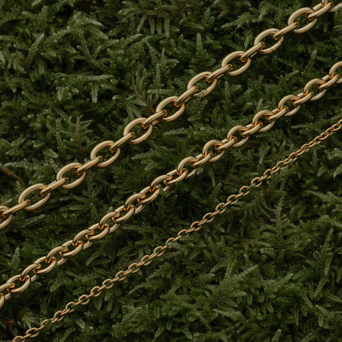Viking O Chain, Gold Plated