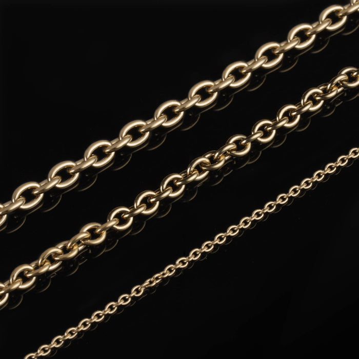 Viking O Chain, Gold Plated