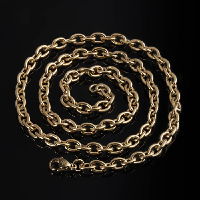 Viking O Chain, Gold Plated