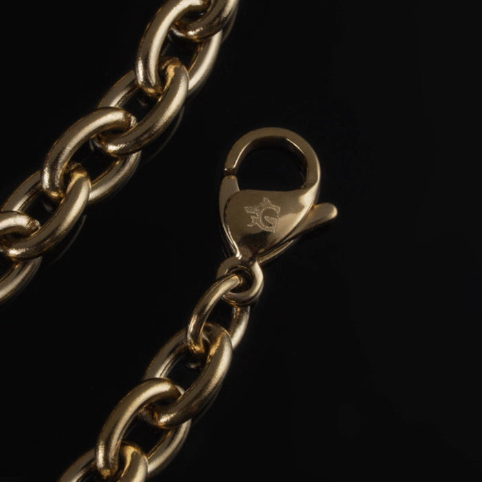 Viking O Chain, Gold Plated