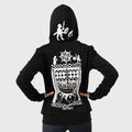 Women's Premium Zip Hoodie, Gute Stone, Black