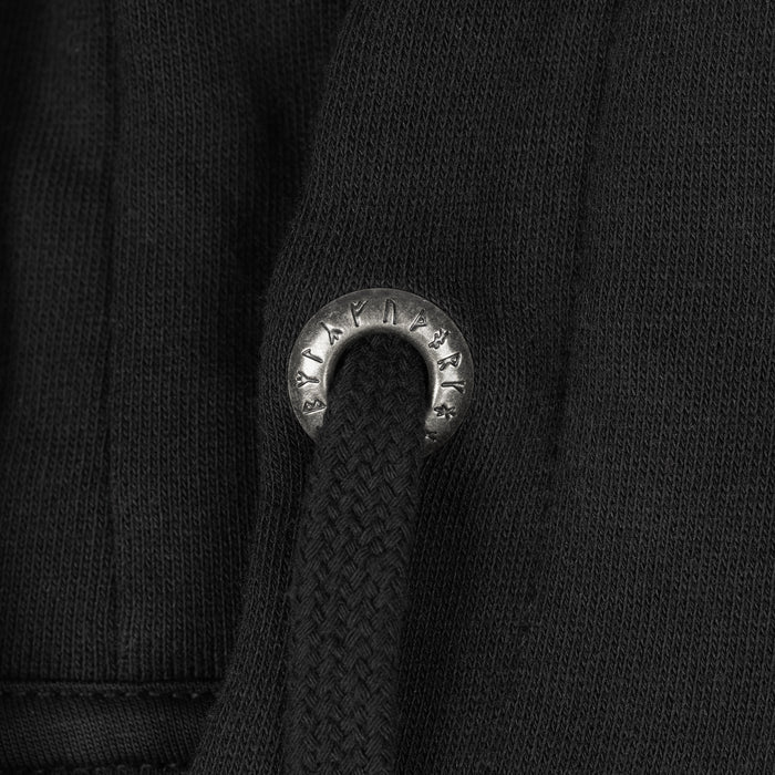 Women's Premium Zip Hoodie, Odin, Black