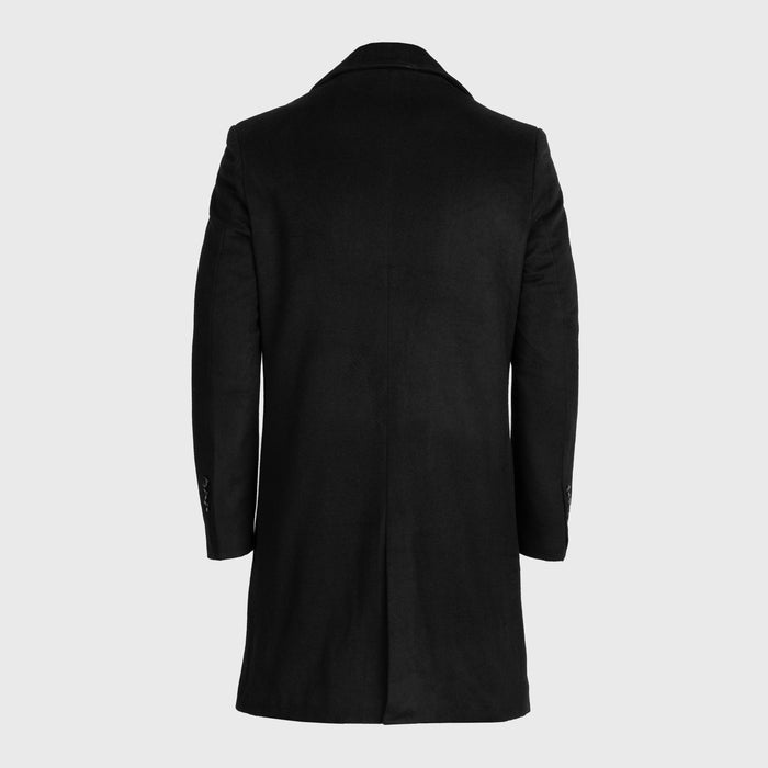 Wool Coat, Black - Grimfrost