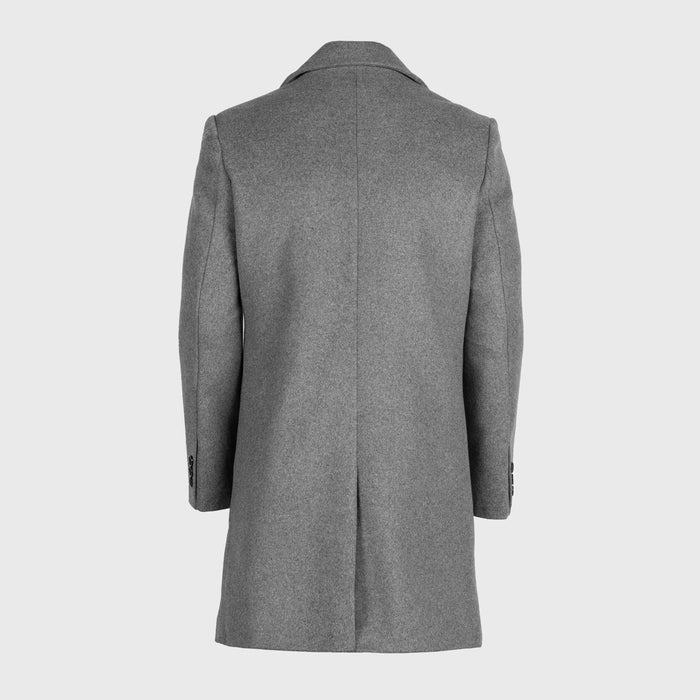 Wool Coat, Grey - Grimfrost