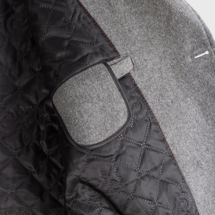 Wool Coat, Grey - Grimfrost