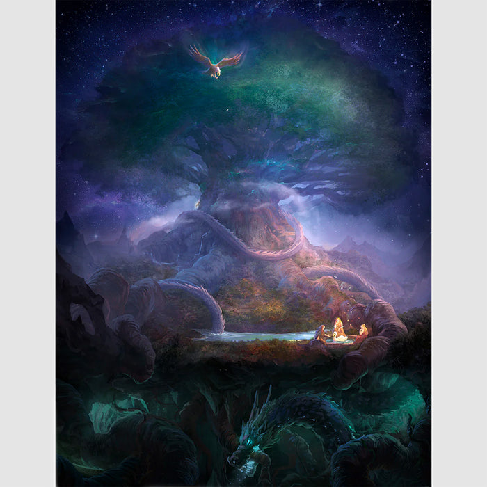 Yggdrasil Wall Flag - Grimfrost